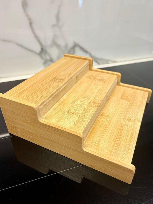 Bamboo Expandable Spice Rack Organizer