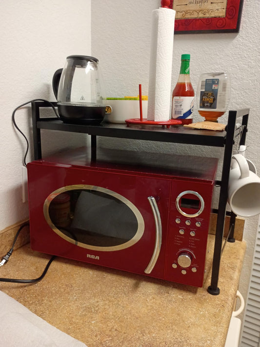 Expandable Microwave Oven Rack