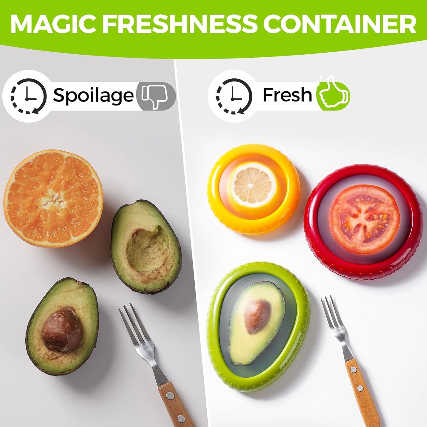 Silicone Fruit Pods Set