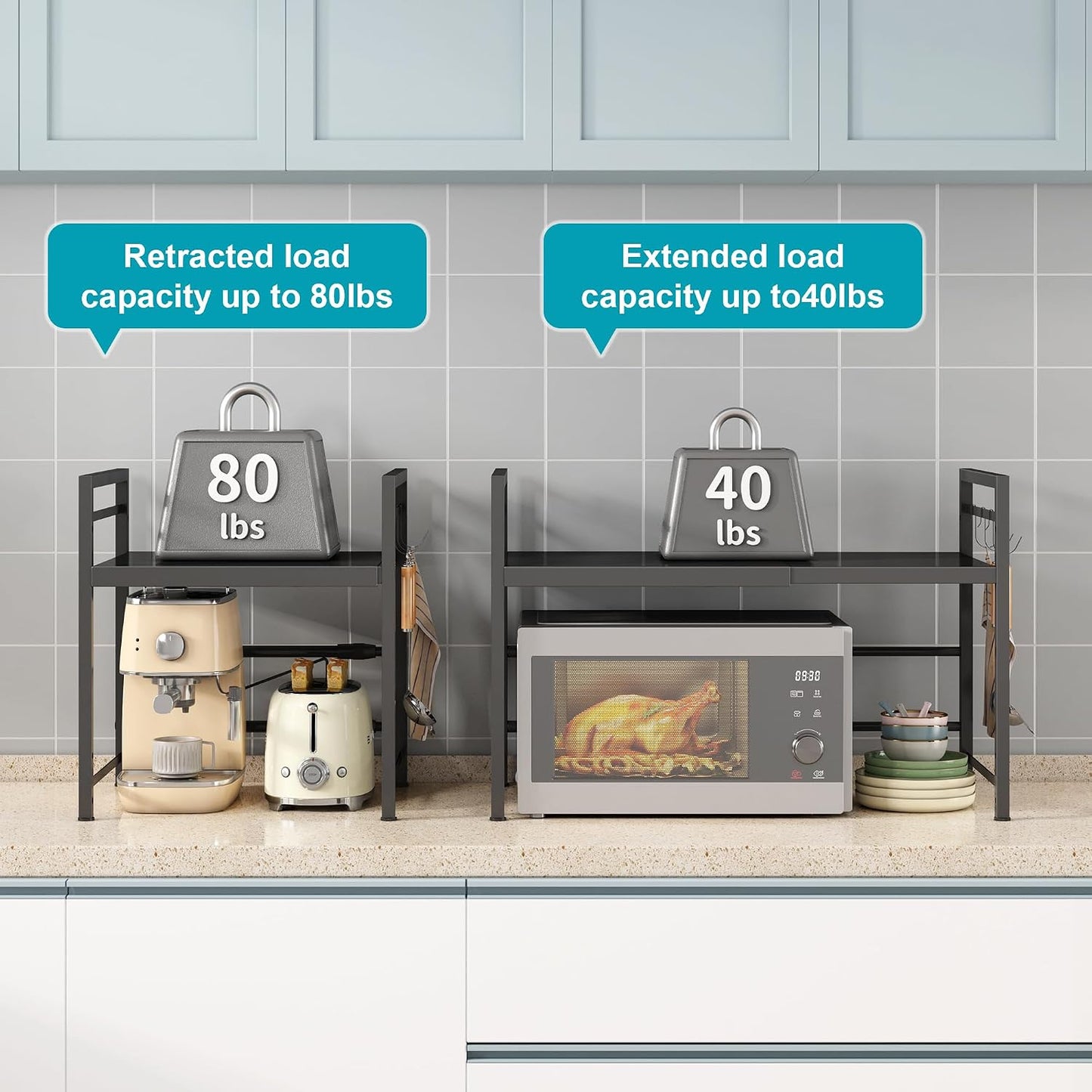 Expandable Microwave Oven Rack