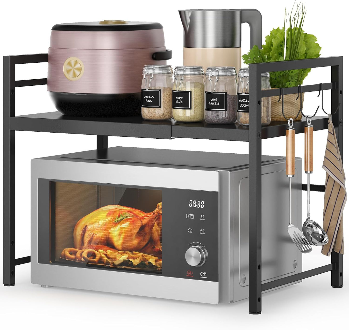 Expandable Microwave Oven Rack