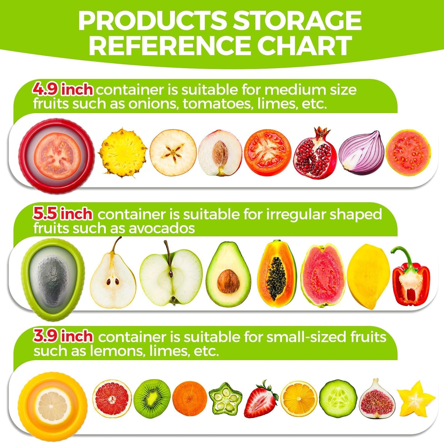 Silicone Fruit Pods Set